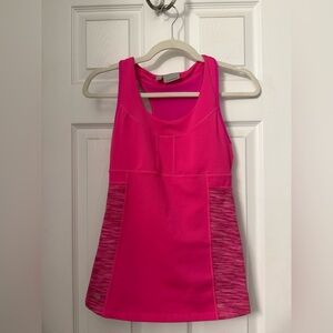 Athleta hot pink mesh racerback tank
